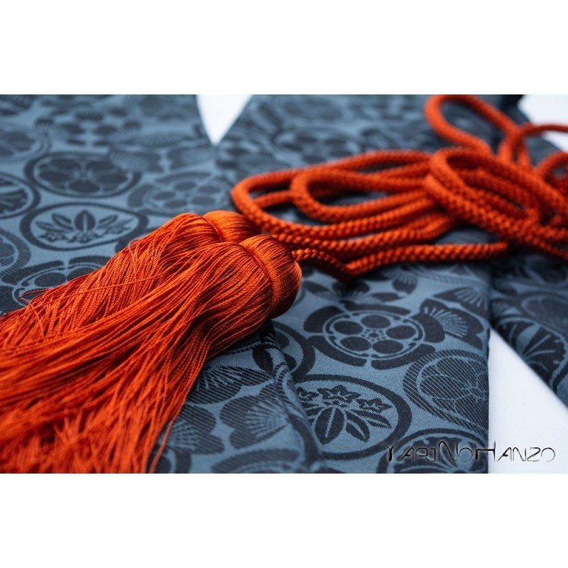 Wakizashi Bukuro Kamon (light background) | Bag For Wakizashi