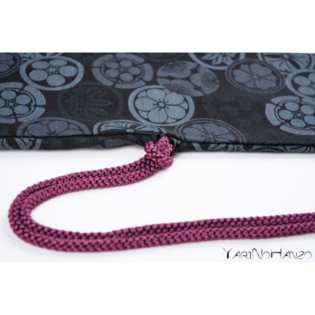 Wakizashi Bukuro Kamon (dark background) | Bag For Wakizashi