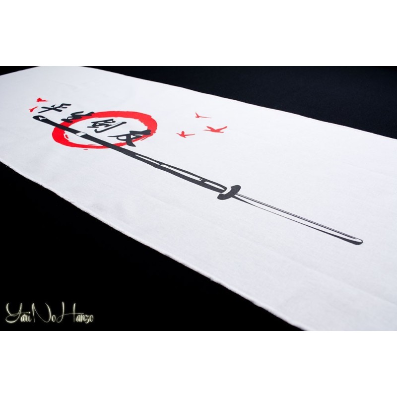 Tenugui Kendo | Tomodachi | White