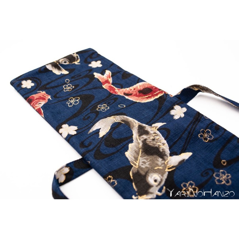 Aikido Bag KOI blue | Buki Bukuro KOI | Bag For Tanto, Bokken and Jo
