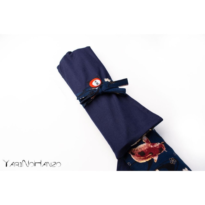 Aikido Bag KOI blue | Buki Bukuro KOI | Bag For Tanto, Bokken and Jo