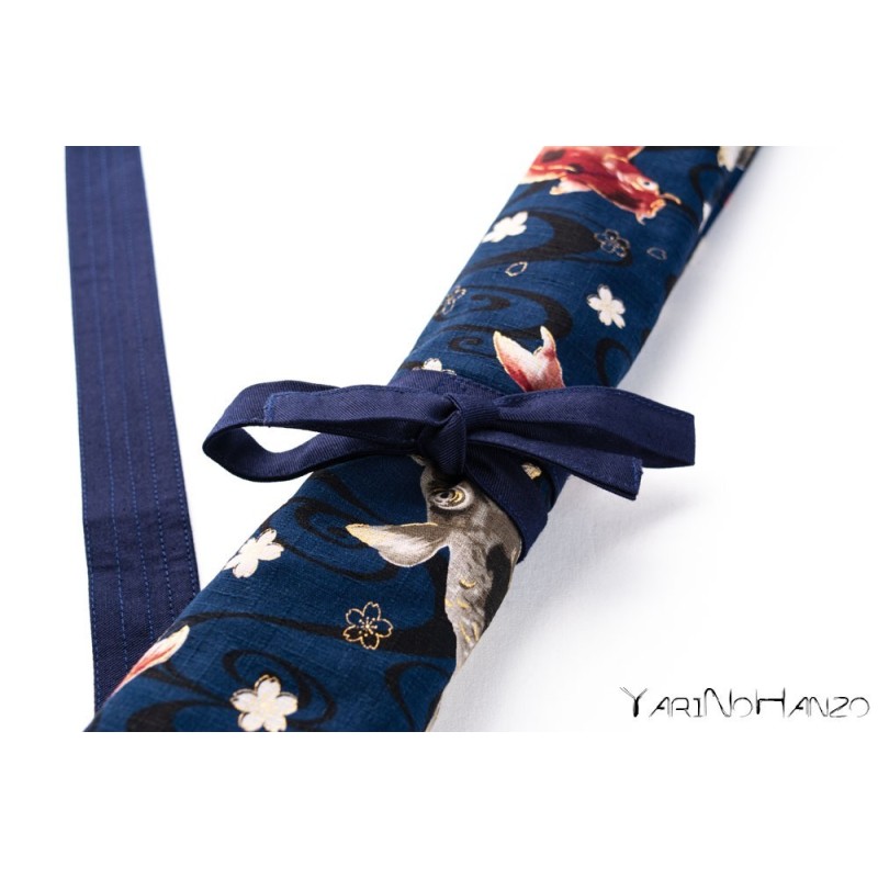 Aikido Bag KOI blue | Buki Bukuro KOI | Bag For Tanto, Bokken and Jo