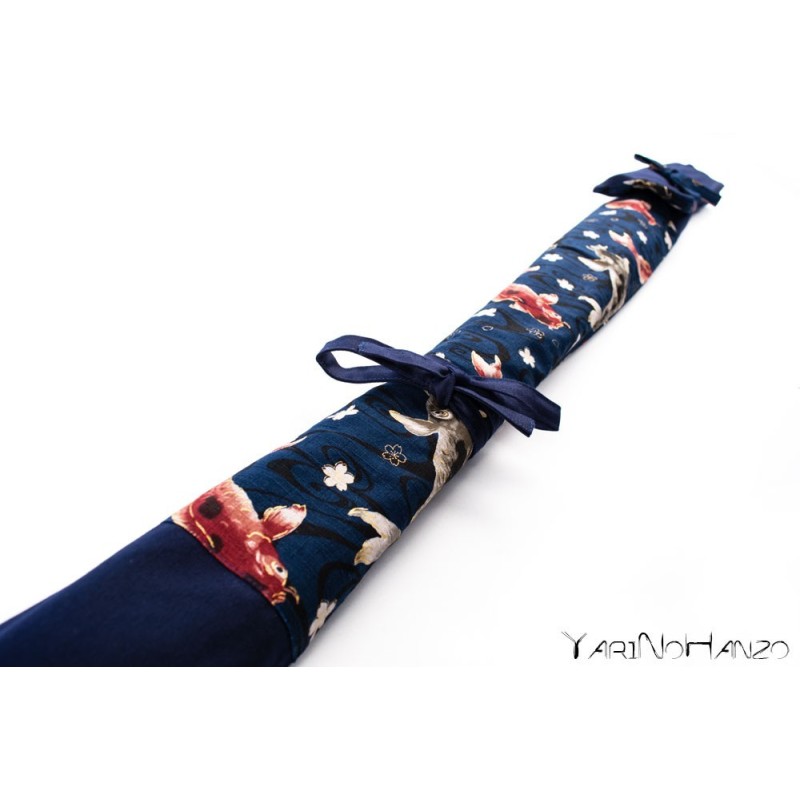 Aikido Bag KOI blue | Buki Bukuro KOI | Bag For Tanto, Bokken and Jo