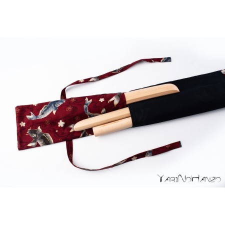 Aikido Bag KOI blue | Buki Bukuro KOI | Bag For Tanto, Bokken and Jo