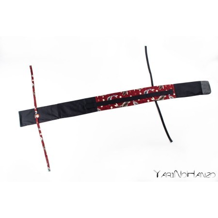 Aikido Bag KOI red | Buki Bukuro KOI | Bag For Tanto, Bokken and Jo