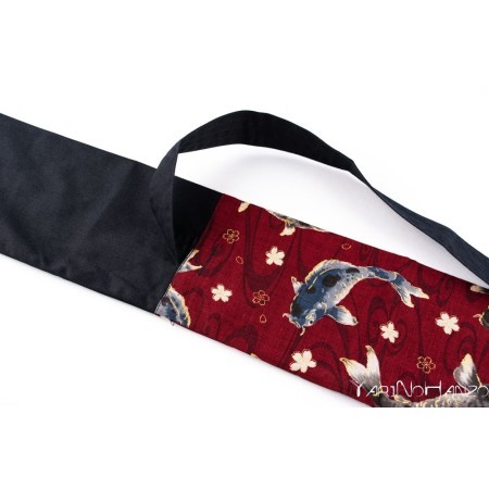 Aikido Bag KOI red | Buki Bukuro KOI | Bag For Tanto, Bokken and Jo