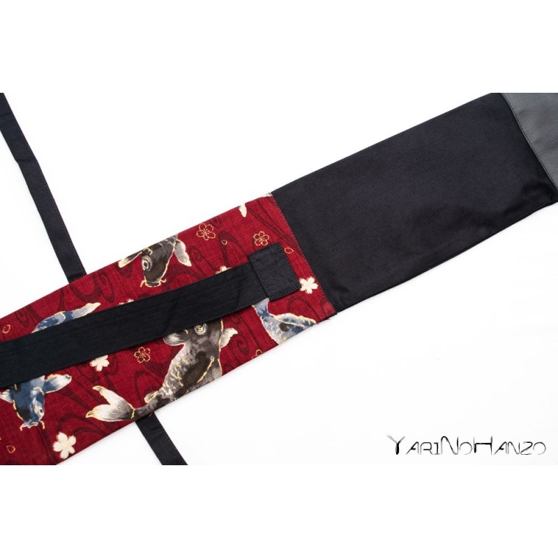 Aikido Bag KOI red | Buki Bukuro KOI | Bag For Tanto, Bokken and Jo