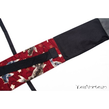 Aikido Bag KOI red | Buki Bukuro KOI | Bag For Tanto, Bokken and Jo