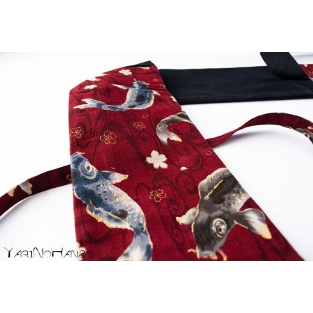 Aikido Bag KOI red | Buki Bukuro KOI | Bag For Tanto, Bokken and Jo