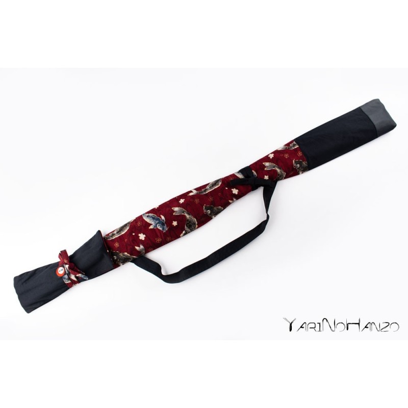 Aikido Bag KOI red | Buki Bukuro KOI | Bag For Tanto, Bokken and Jo