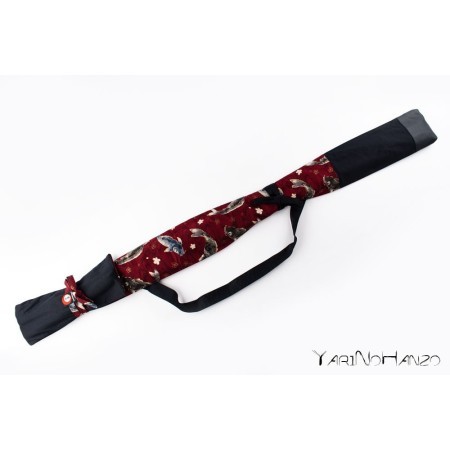 Aikido Bag KOI red | Buki Bukuro KOI | Bag For Tanto, Bokken and Jo