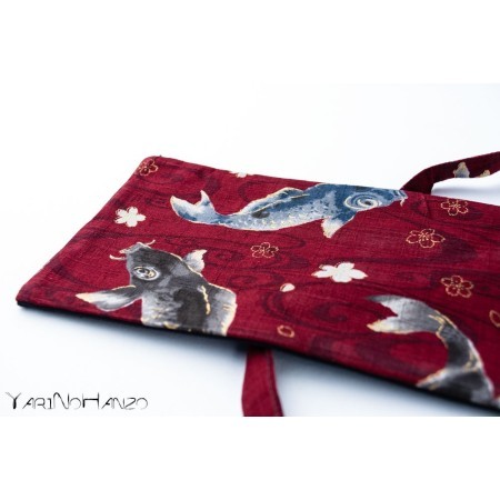 Aikido Bag KOI red | Buki Bukuro KOI | Bag For Tanto, Bokken and Jo