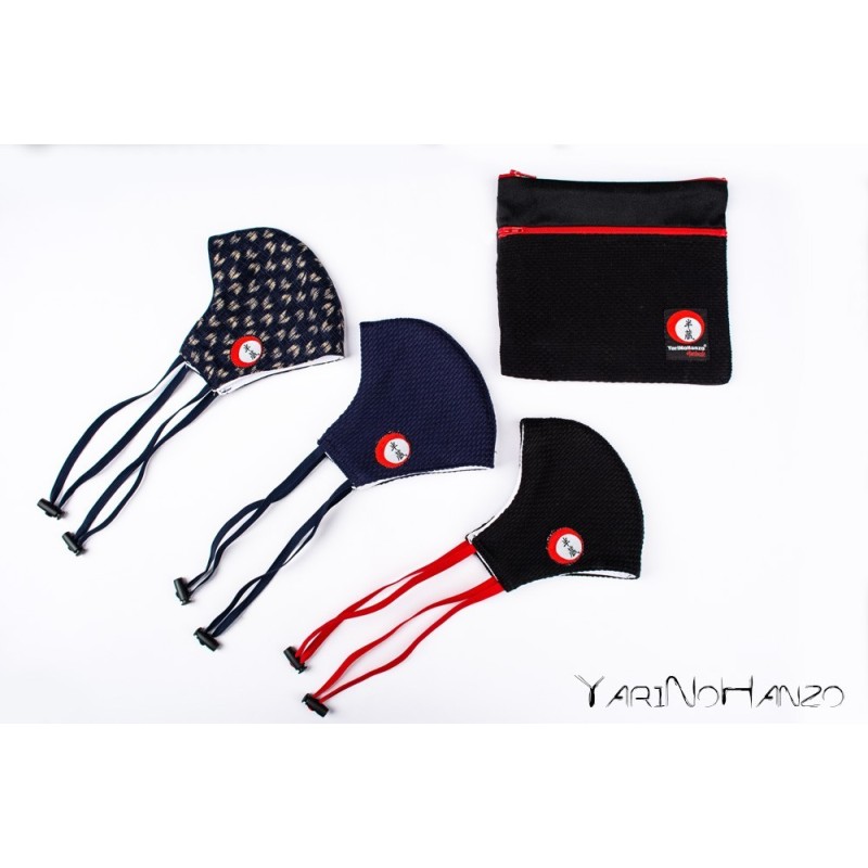 Set of 3 YariNoHanzo facemasks and a carry bag