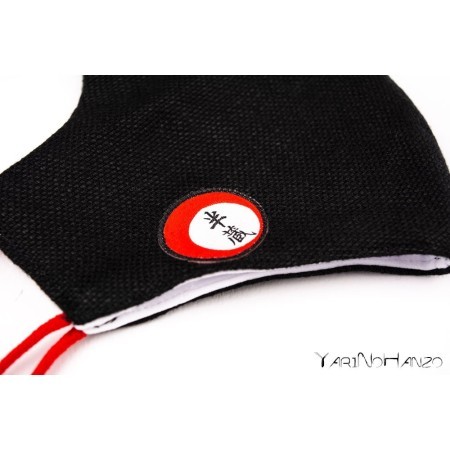 YariNoHanzo black Hemp facemask | MADE IN ITALY